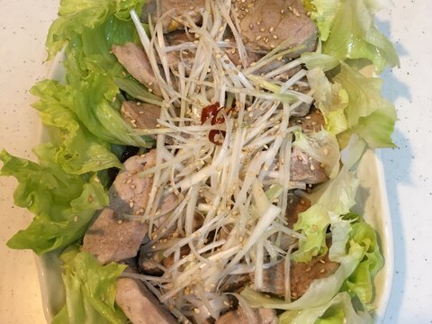 豚ヒレ肉のソテー白髪ねぎ添え